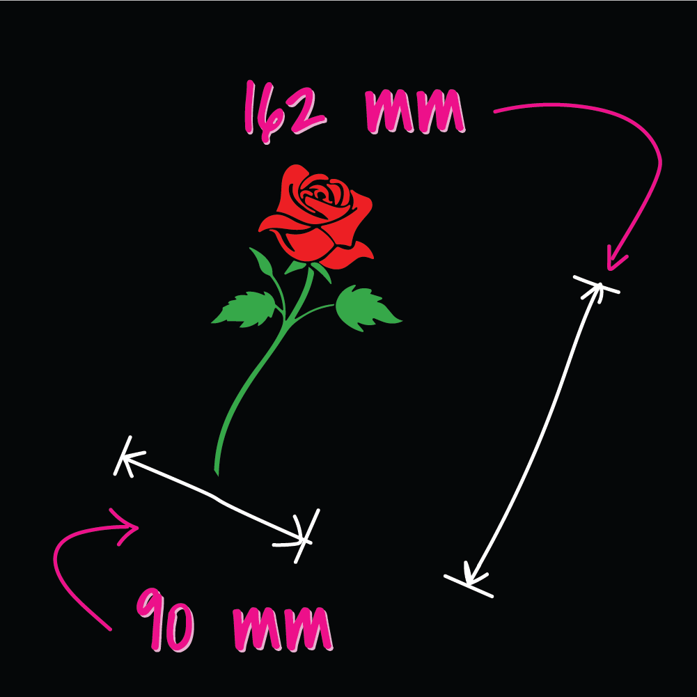 Rose Sticker - Choose Colour