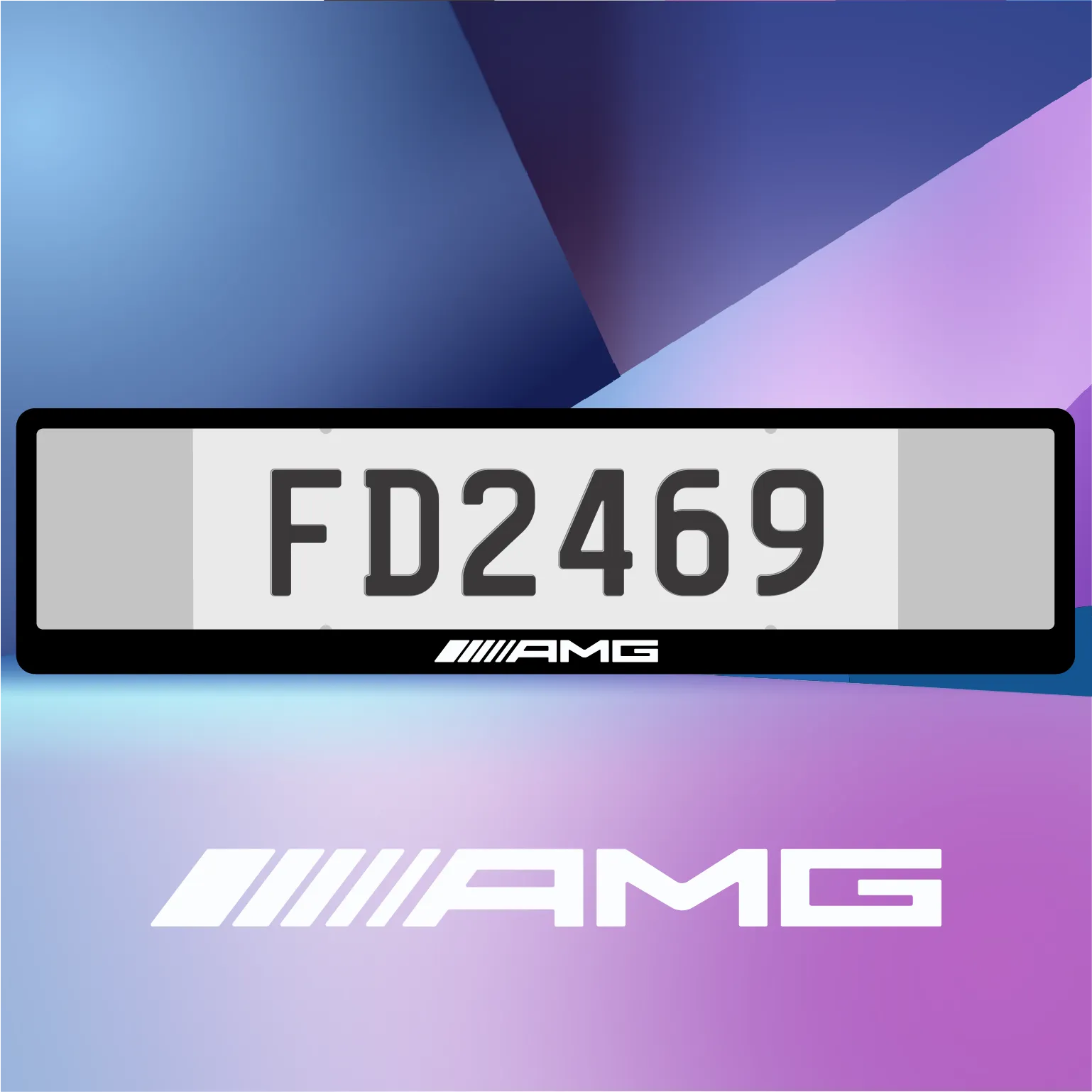 AMG Euro Plate Frames