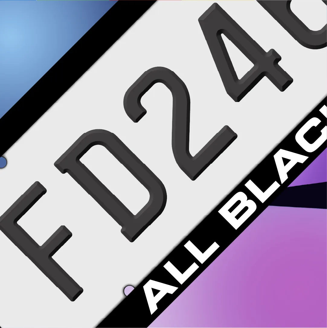 All Blacks Plate Frames