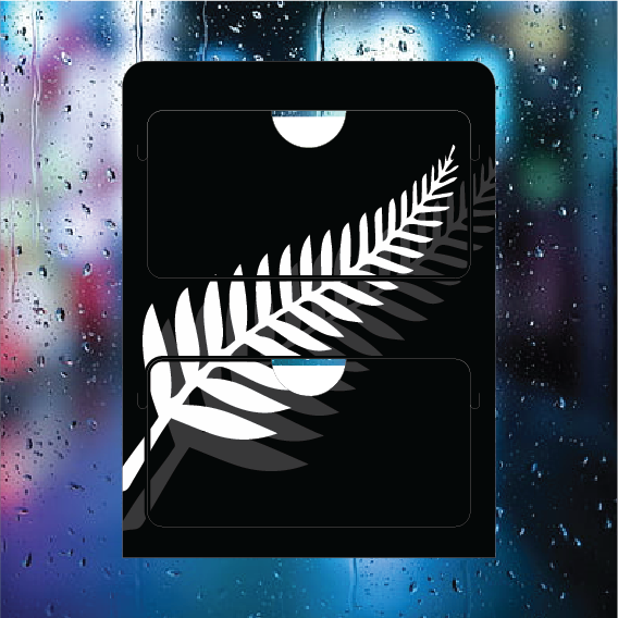 NZ Fern - Double Pocket Rego/RUC Holder