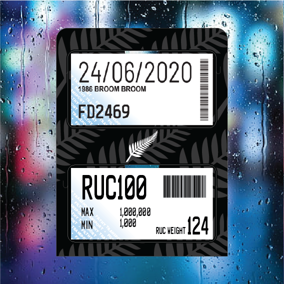NZ Fern - Double Pocket Rego/RUC Holder