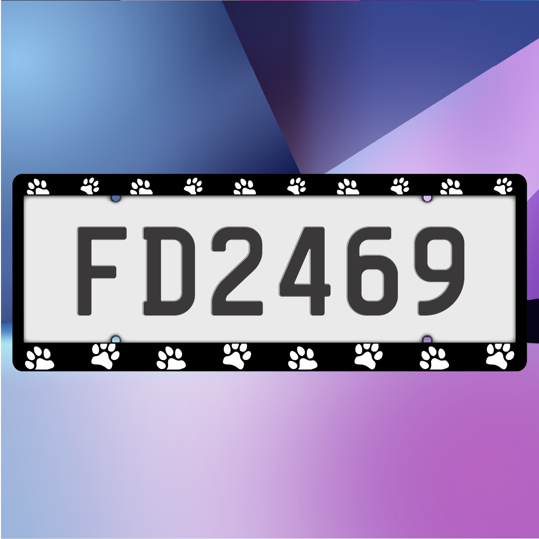 Paw Prints Plate Frames