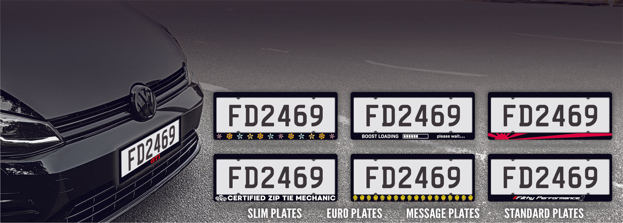 Number Plate Frames