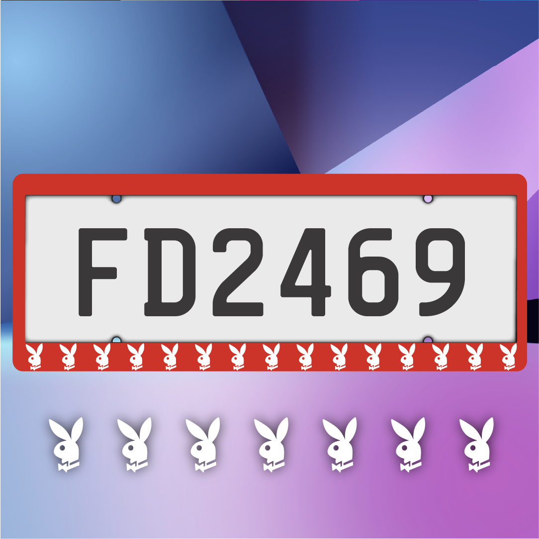 Playboy Bunny Plate Frames