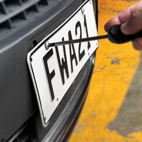 Installing Number Plate Frames