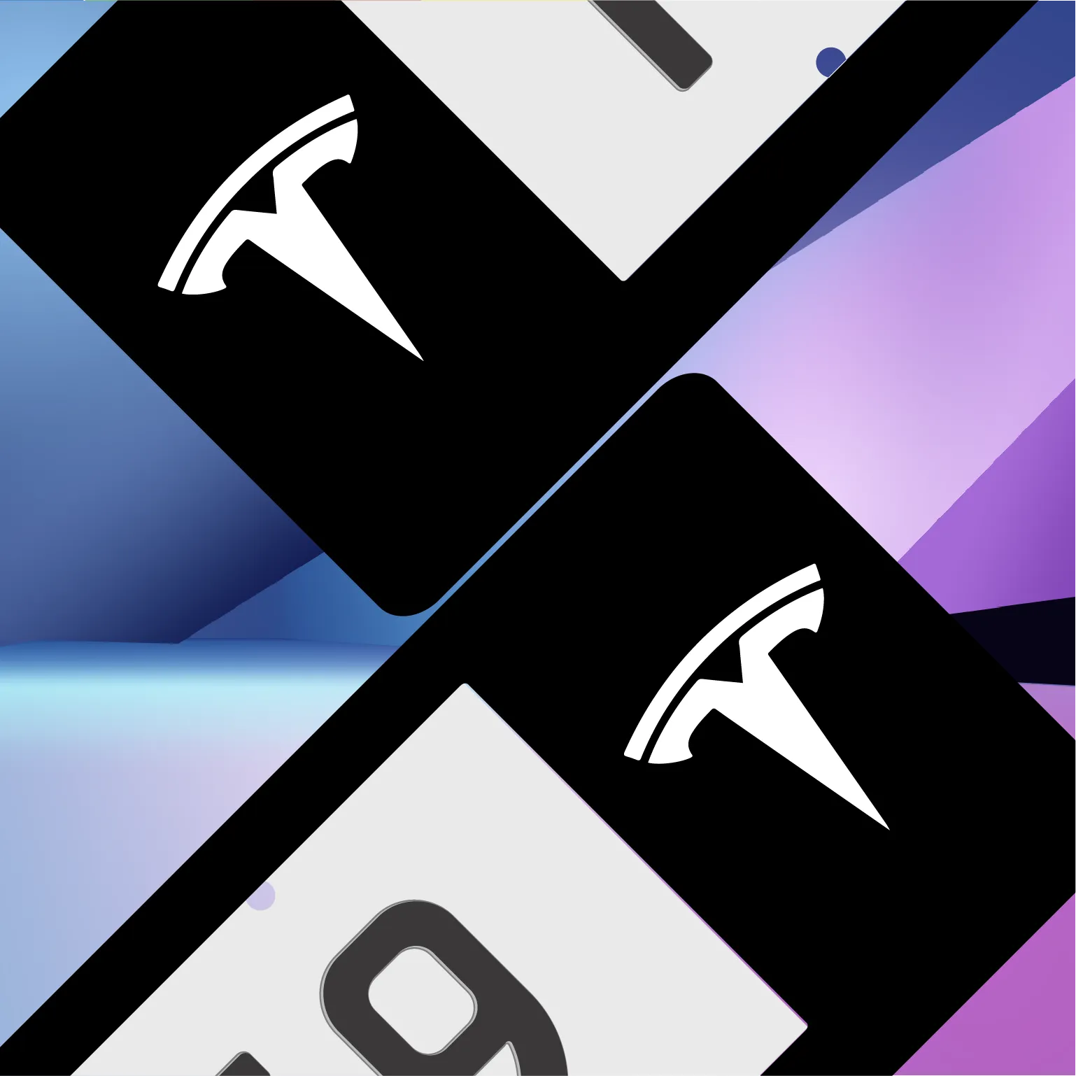Tesla Winged Plate Frames