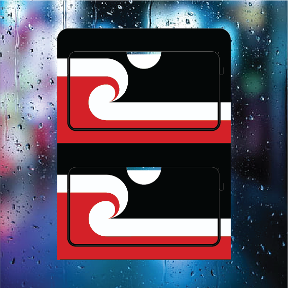 Tino Rangatiratanga - Double Pocket Rego/RUC Holder