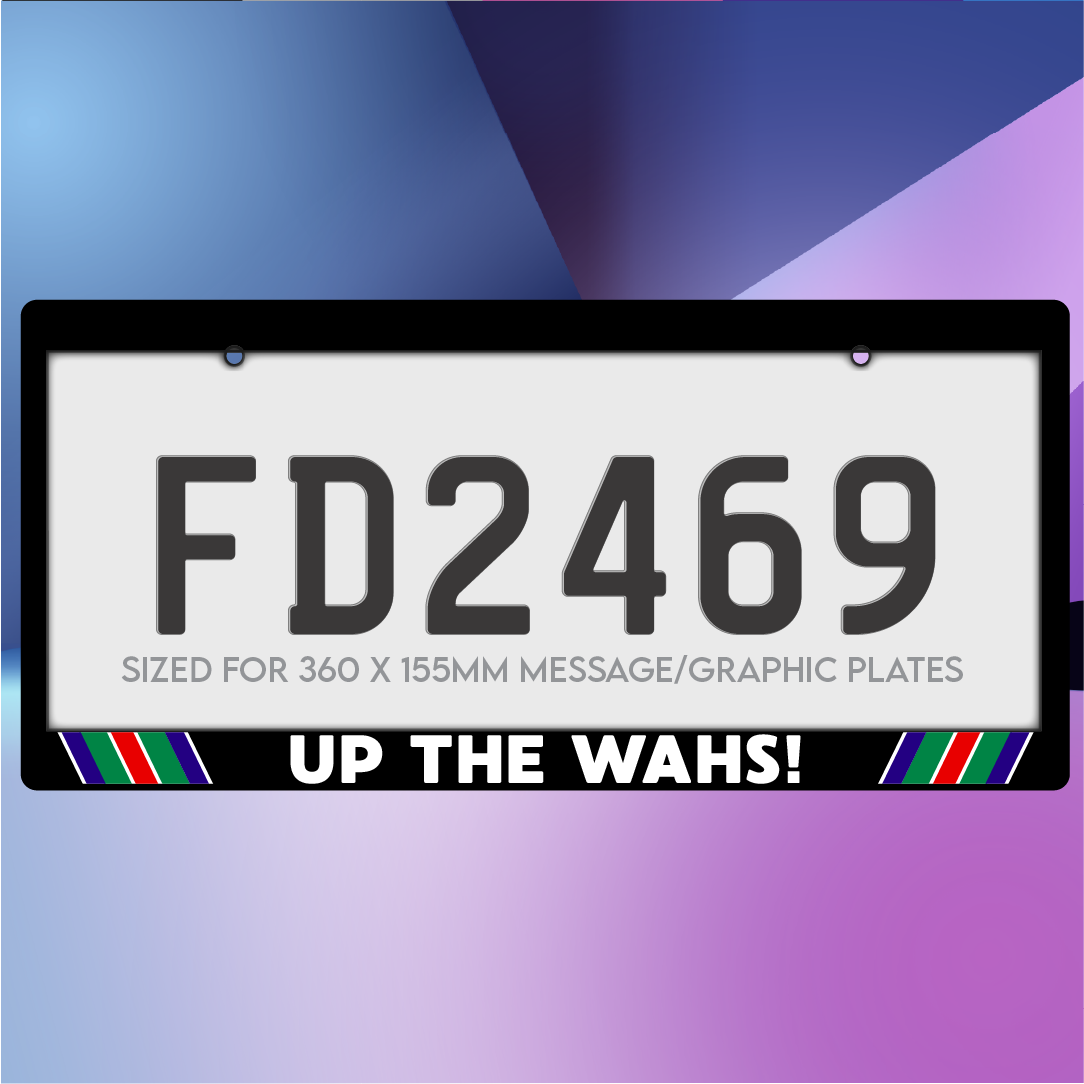 UP THE WAHS! Message Plate Frames