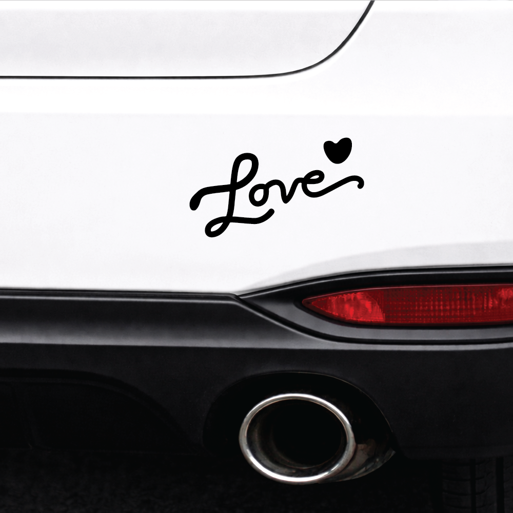 Love Sticker - Choose Colour