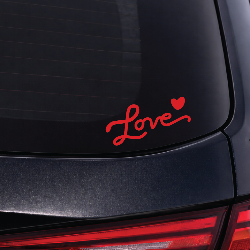 Love Sticker - Choose Colour