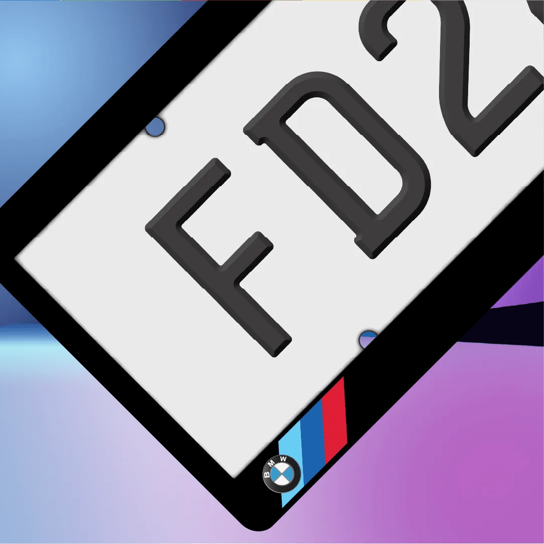 BMW MSport Standard Plate Frames - Filthy Dog Decals