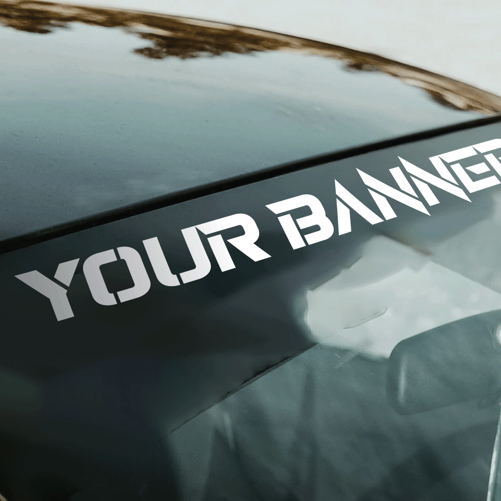 Custom Text Banner - Filthy Dog Decals