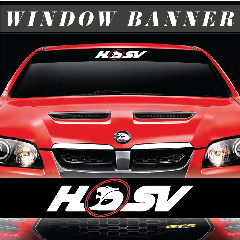 HSV - Windscreen Banner - Filthy Dog Decals