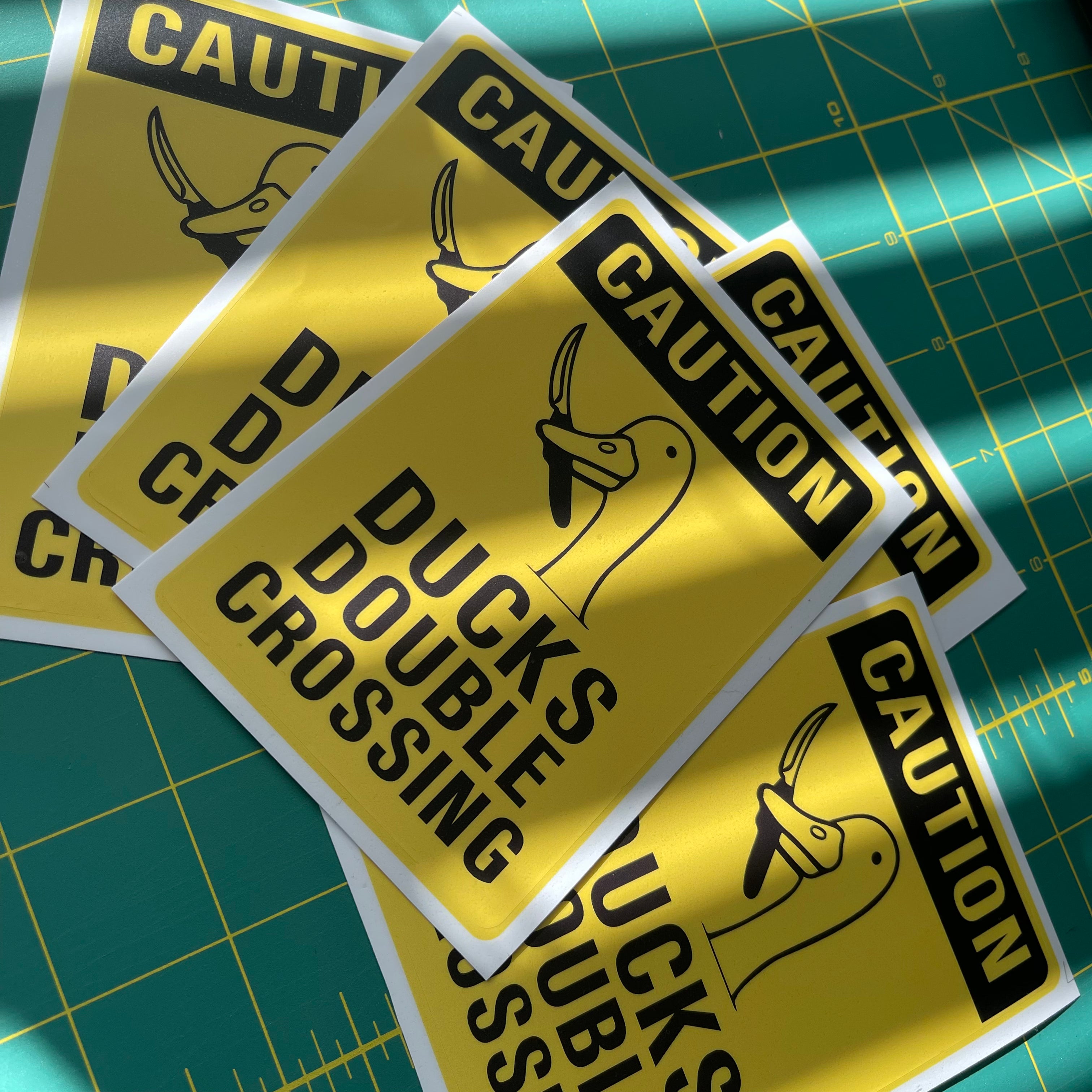 Ducks Double Crossing - Sticker - Filthy Dog Decals