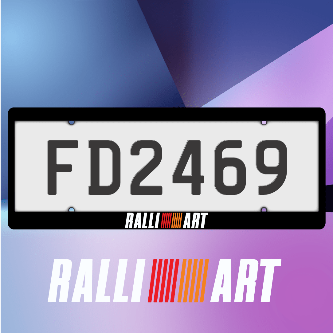 Ralliart Plate Frames - Filthy Dog Decals
