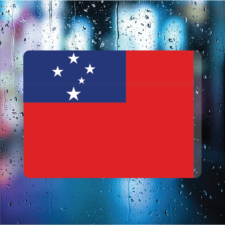 Samoa Flag - Filthy Dog Decals
