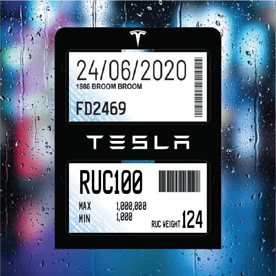 Telsa Double Pocket Rego/RUC Holder - Filthy Dog Decals