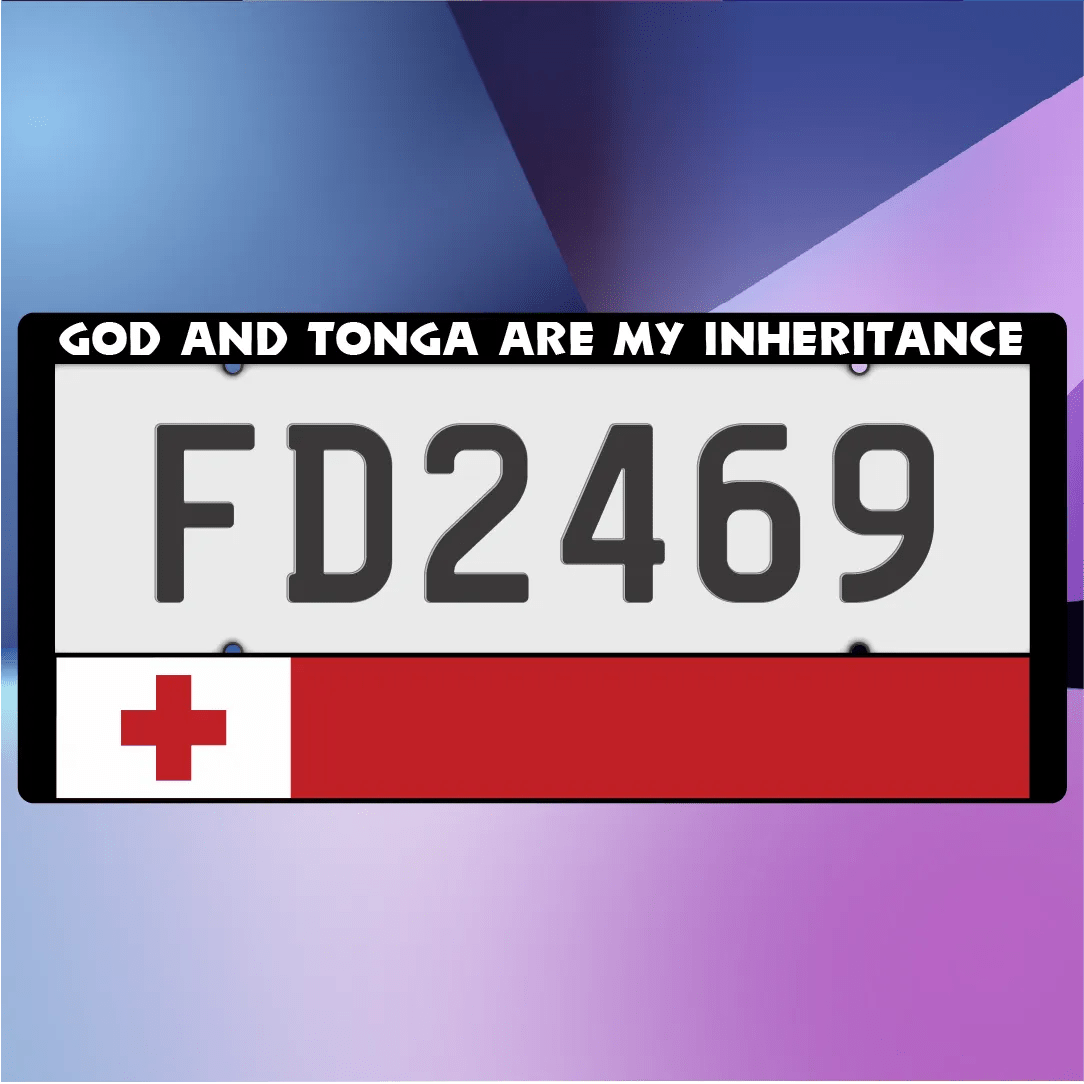Tonga Extended Plate Frames - Filthy Dog Decals