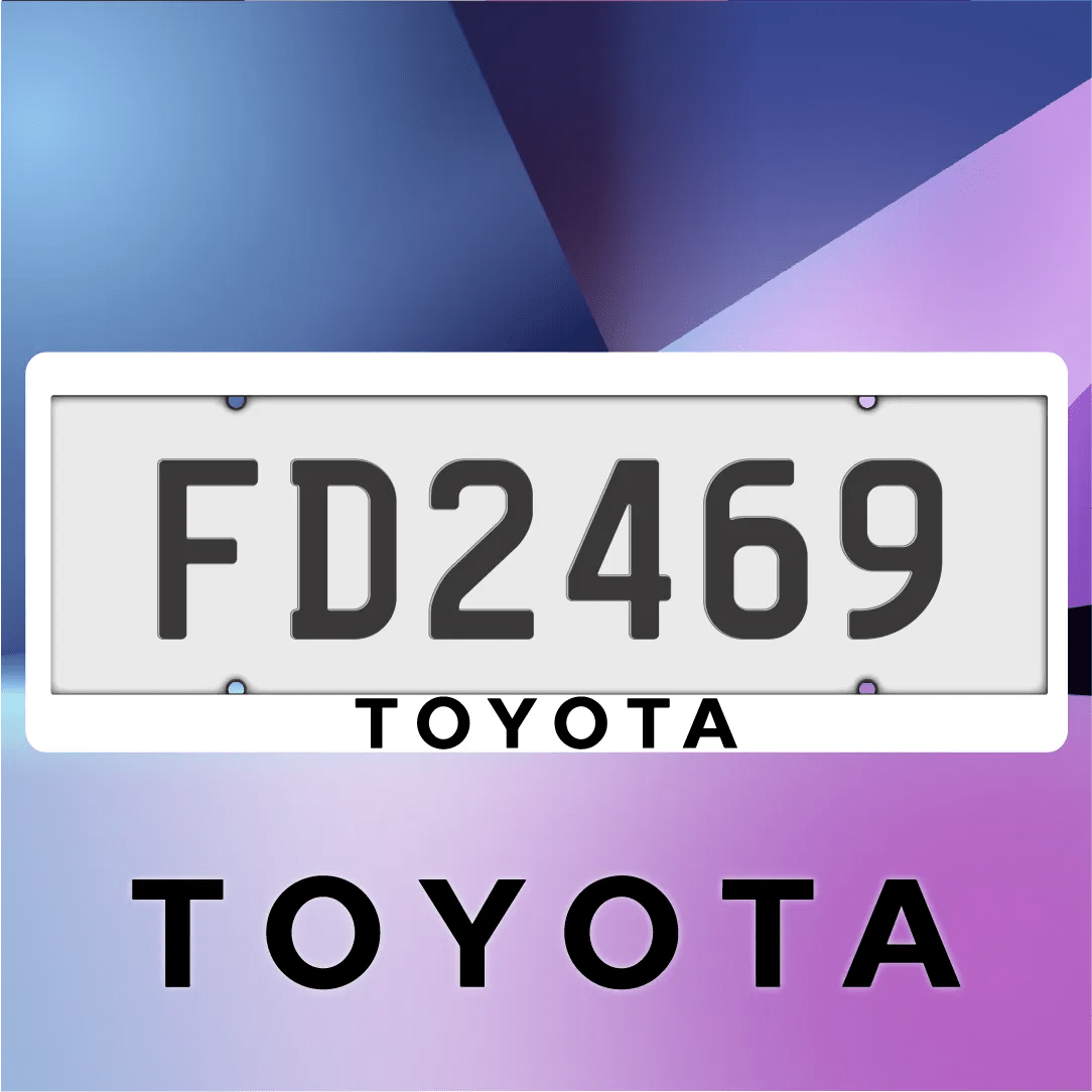 TOYOTA Plate Frames - Filthy Dog Decals