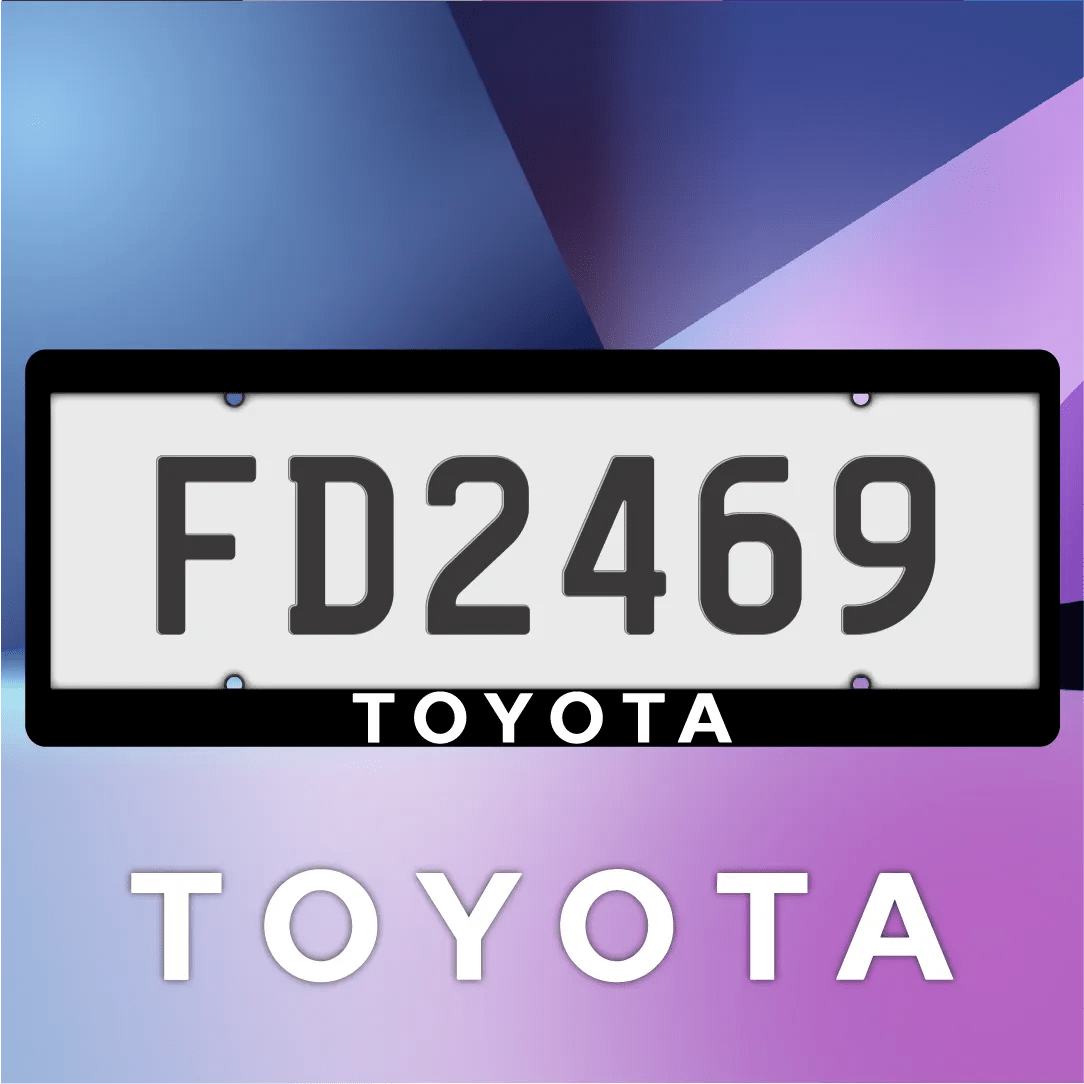 TOYOTA Plate Frames - Filthy Dog Decals