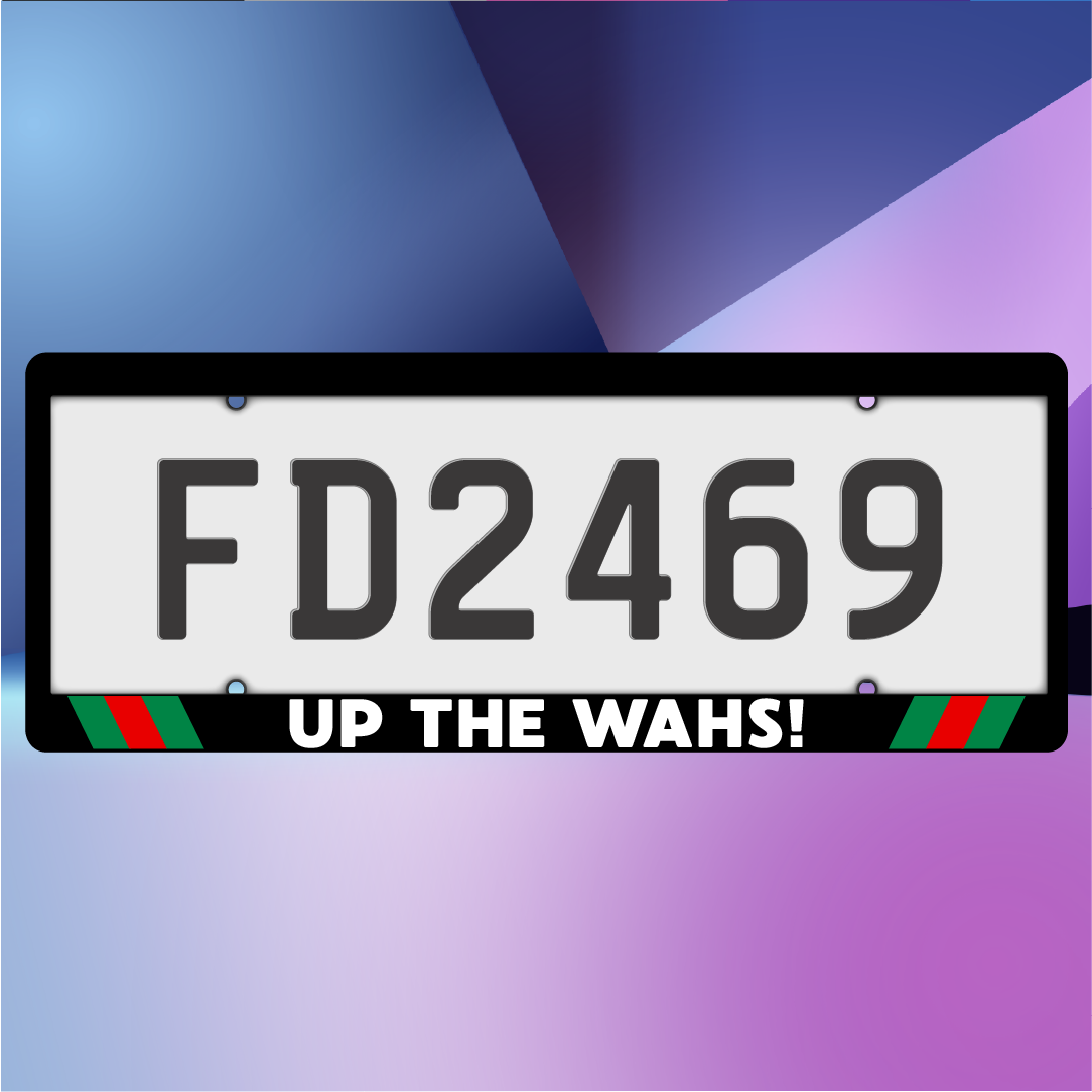 UP THE WAHS! Plate Frames