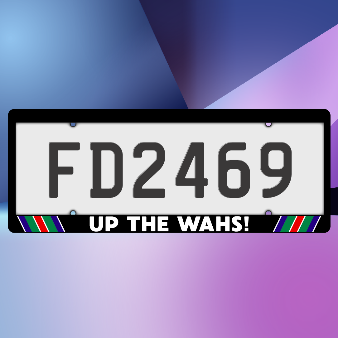 UP THE WAHS! Plate Frames
