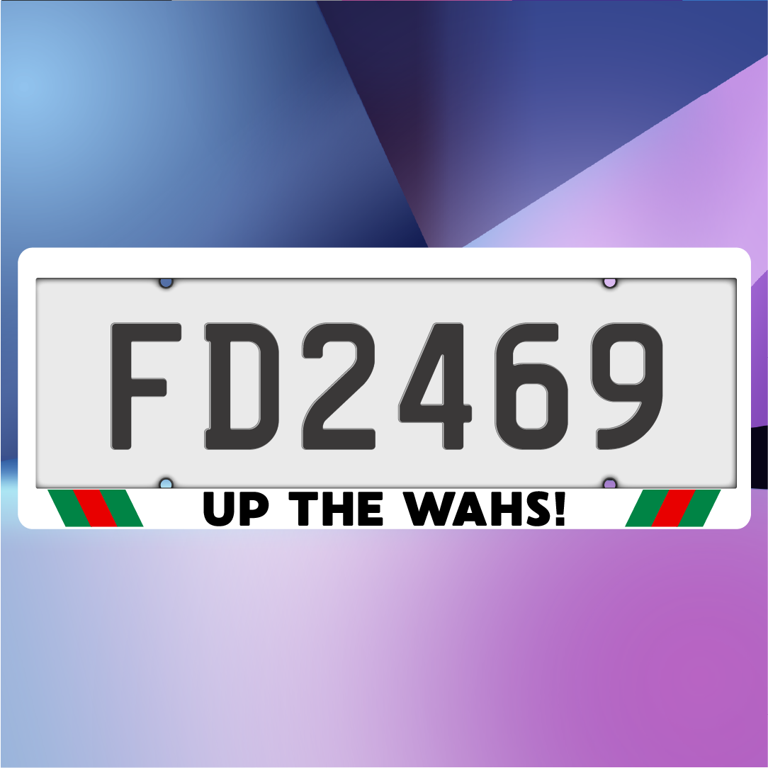 UP THE WAHS! Plate Frames