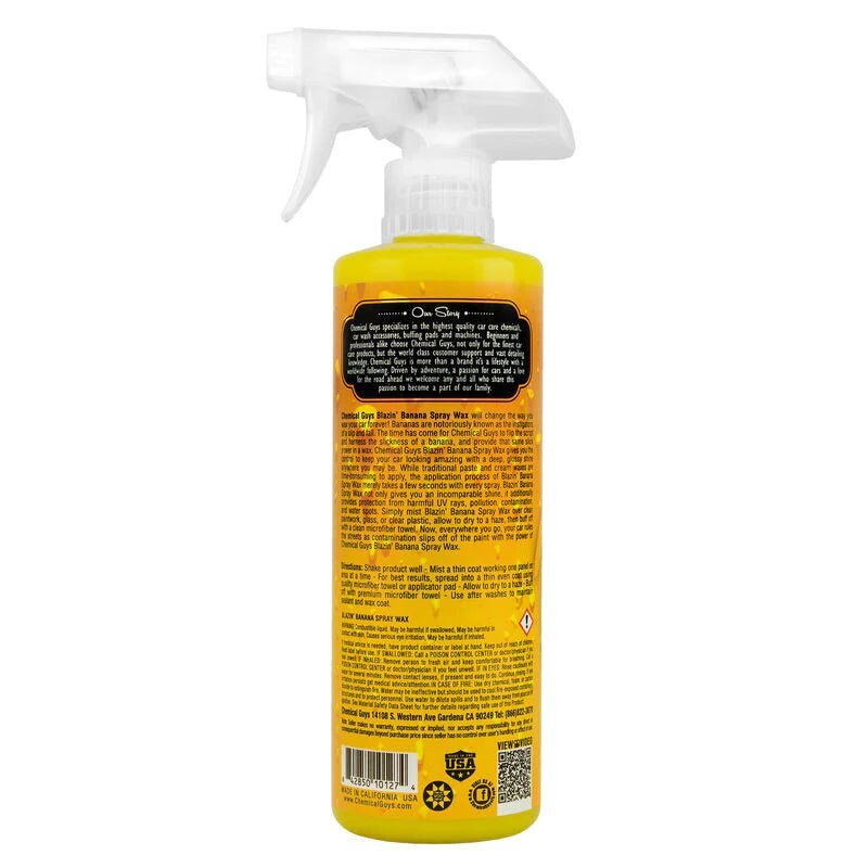 Blazin' Banana Spray Wax Natural Carnauba Spray Gloss (16 oz) - Filthy Dog Decals