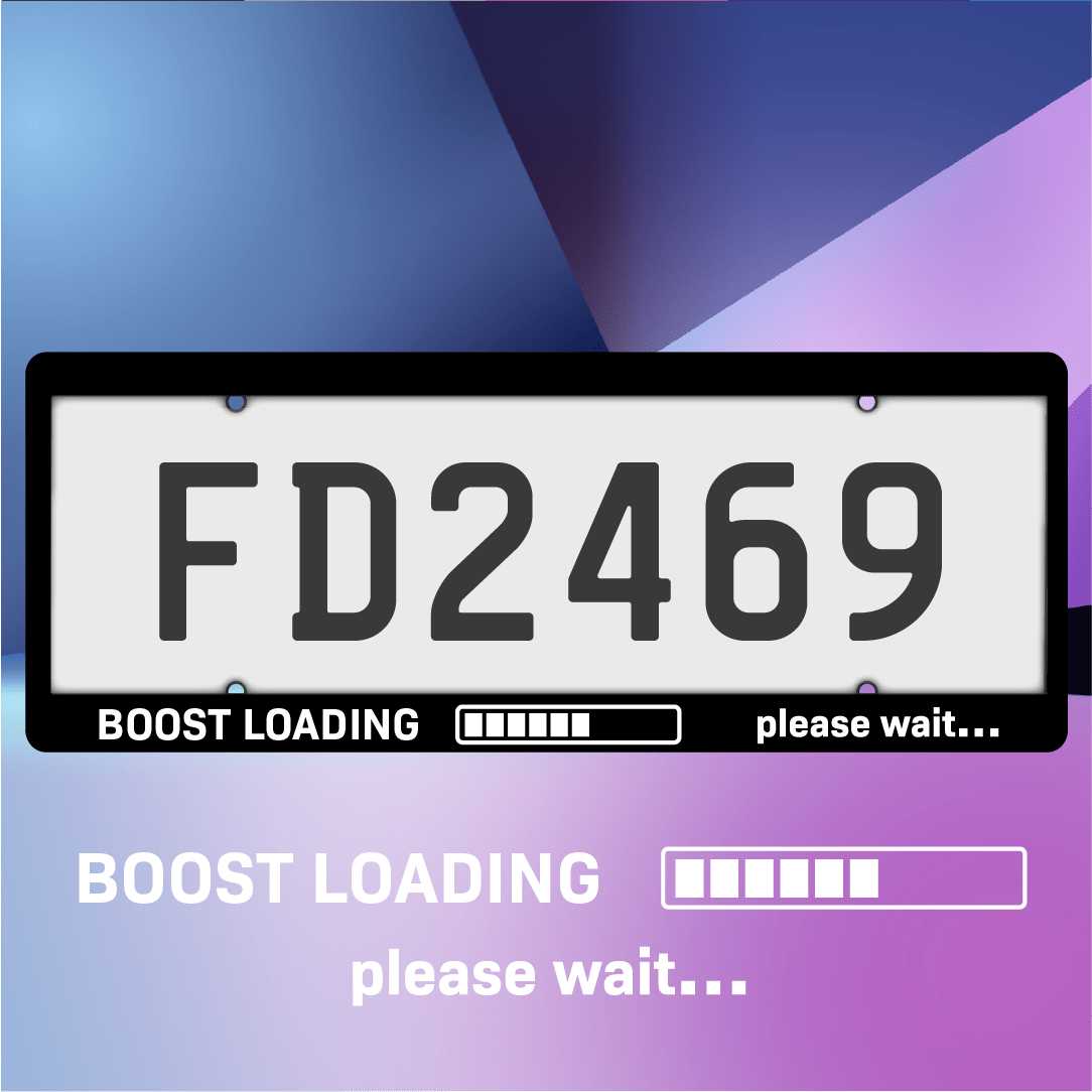 Boost Loading Plate Frames - Filthy Dog Decals