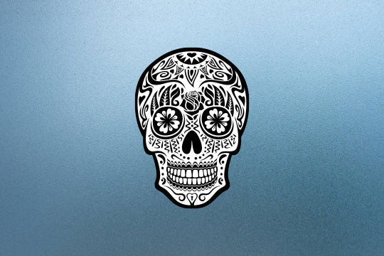 Candy Skull BO - Sticker - Filthy Dog Decals