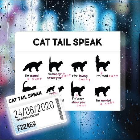 Cat tail speak - Filthy Dog Decals