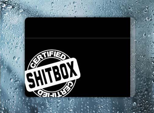 Certified Sh!tbox - Filthy Dog Decals
