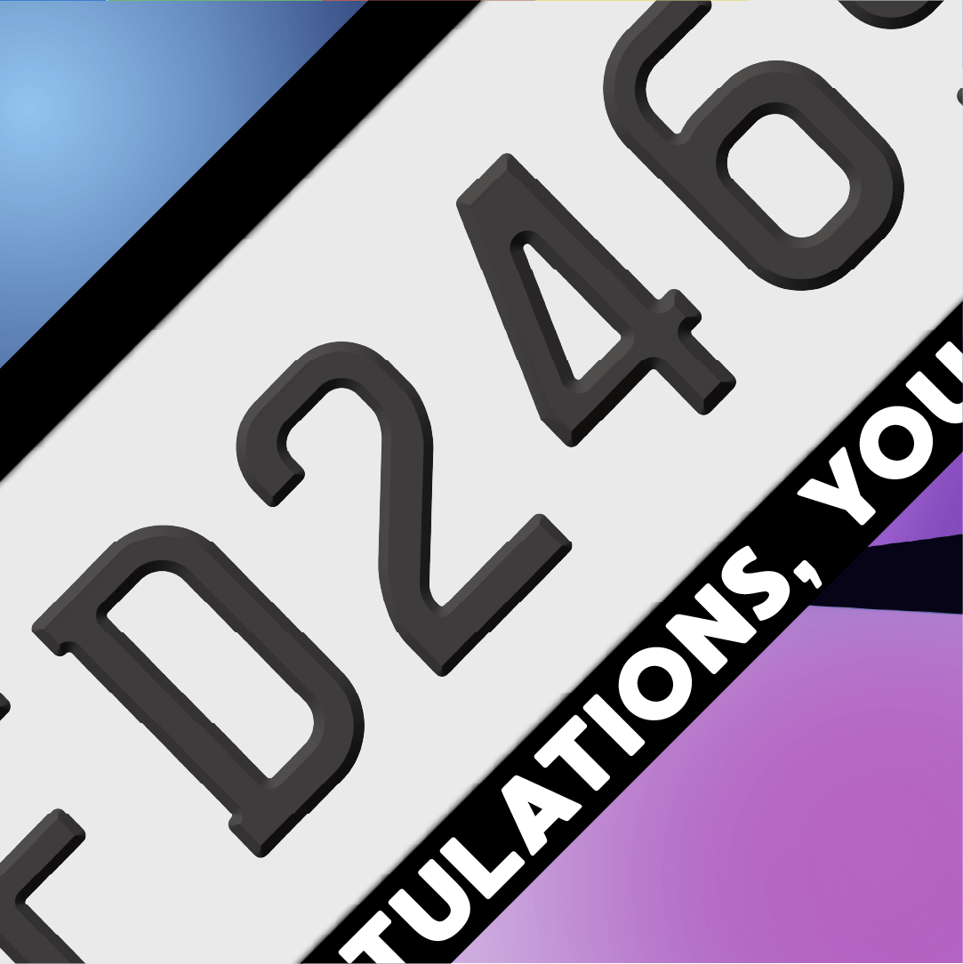 Congratulations Plate Frames - Filthy Dog Decals