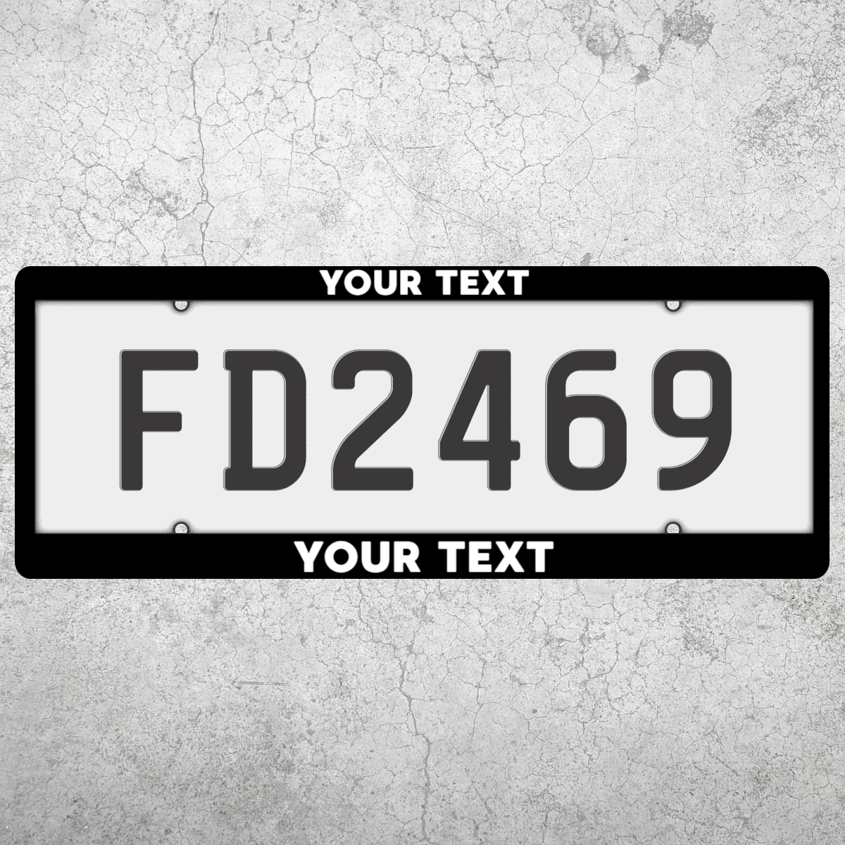 Custom Plate Frames - Filthy Dog Decals