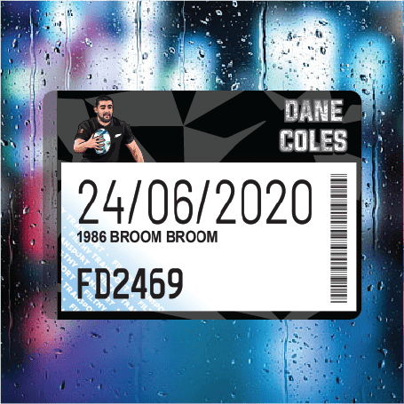 Dane Coles - Filthy Dog Decals