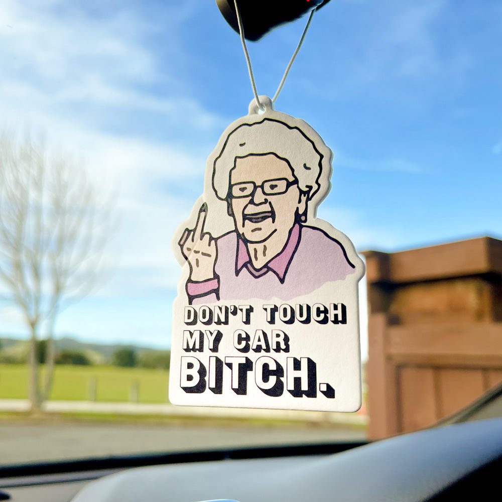 Don't Touch! Air Freshener - Filthy Dog Decals