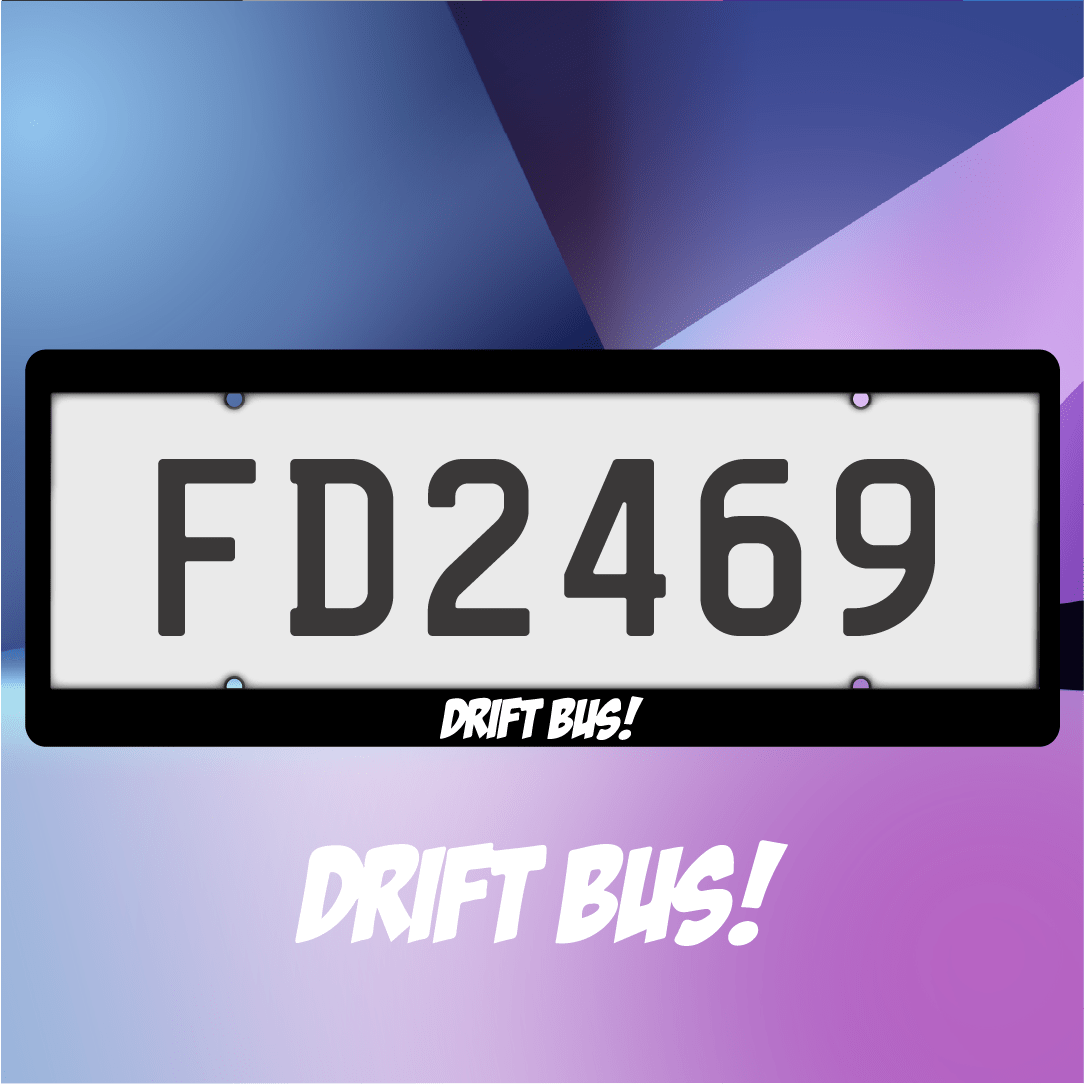 Drift Bus! Plate Frames - Filthy Dog Decals