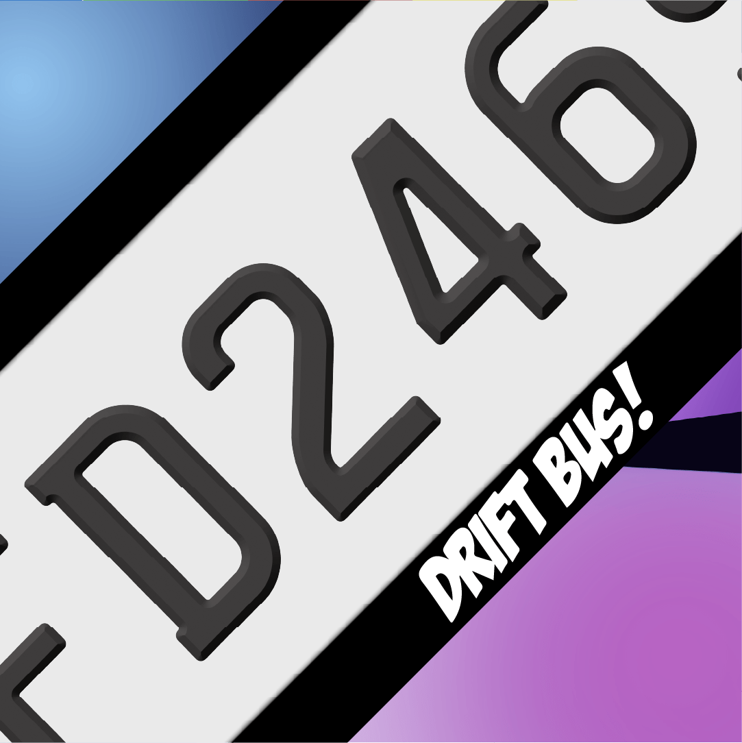 Drift Bus! Plate Frames - Filthy Dog Decals