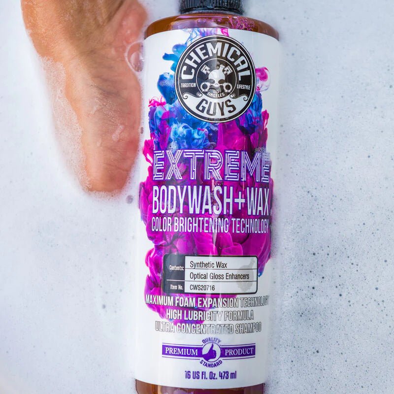 Extreme Bodywash & Wax Car Wash Soap with Color Brightening Technology, 16 fl. oz - Filthy Dog Decals