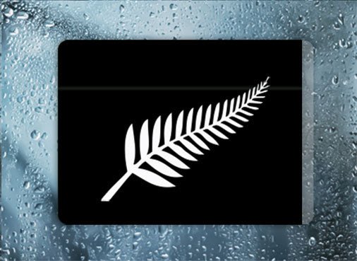 Fern Flag Black - Filthy Dog Decals