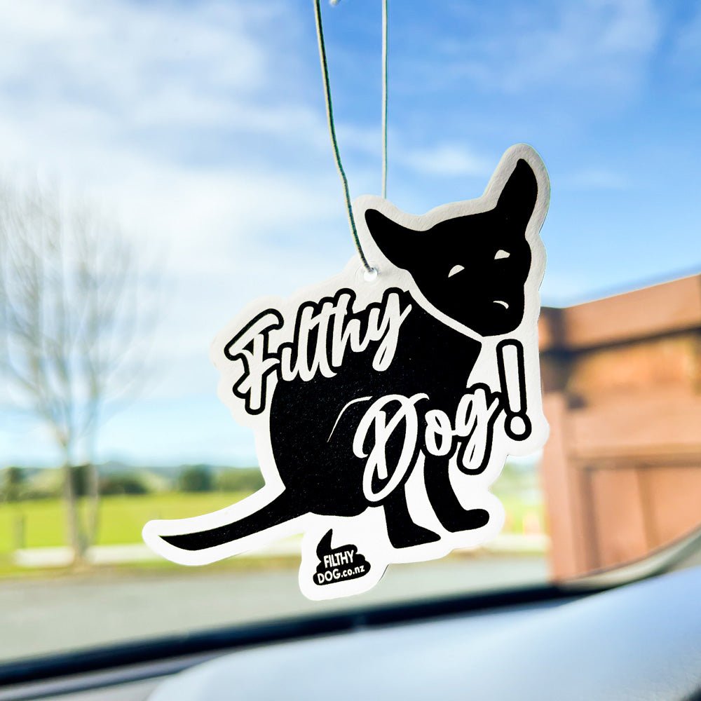 Filthy Dog Air Freshener - Filthy Dog Decals