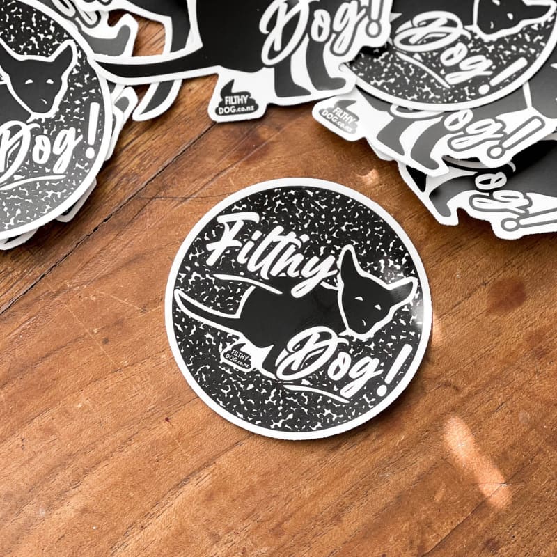 Filthy Dog Sticker Round - Filthy Dog Decals