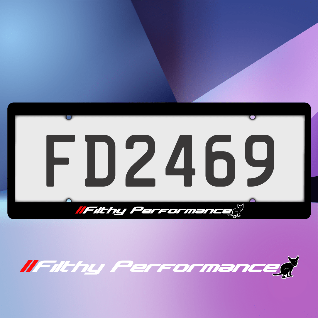 Filthy Performance Plate Frames - Filthy Dog Decals