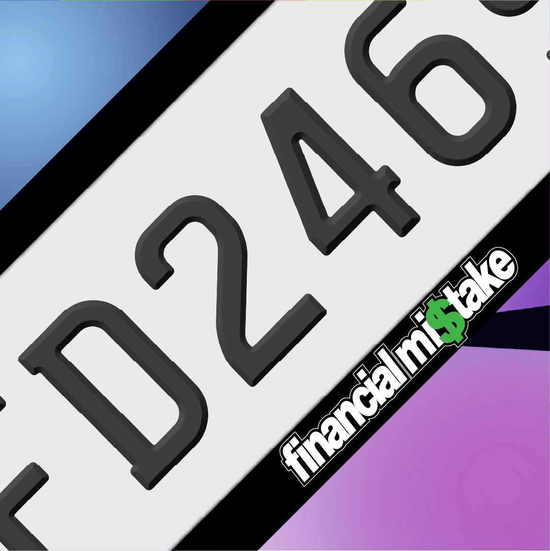 Financial Mi$take Plate Frames - Filthy Dog Decals