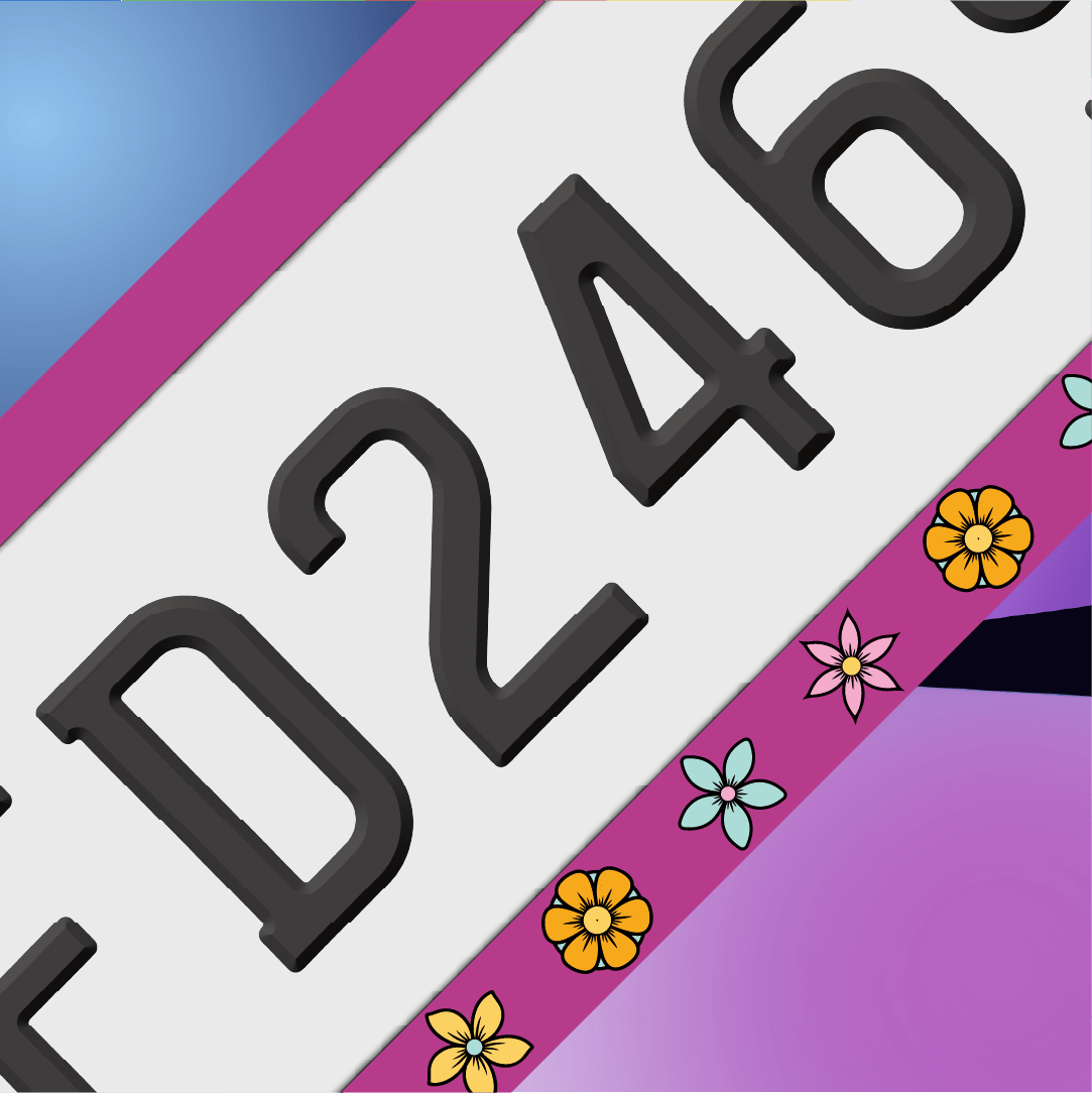 Flower Plate Frames - Filthy Dog Decals