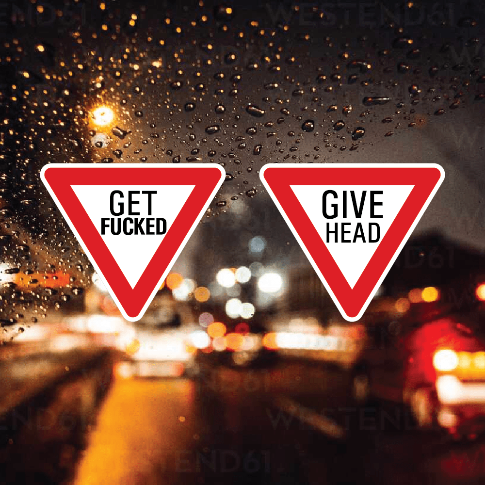 GIVE WAY - Sticker - Filthy Dog Decals