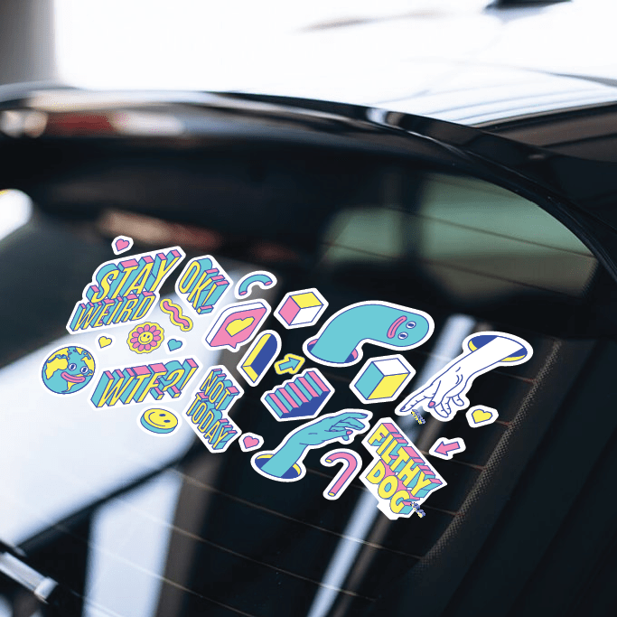 Good Vibes - Sticker Sheet - Filthy Dog Decals