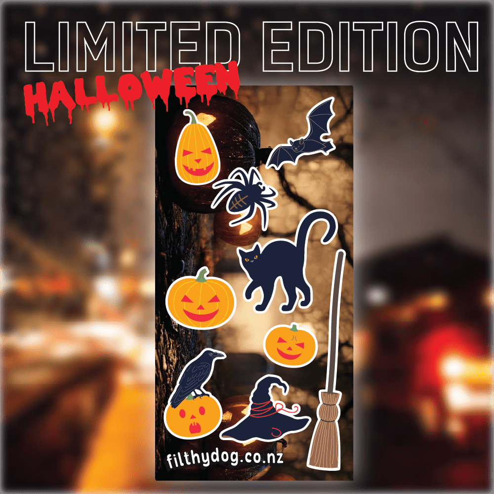 Halloween Rua - Sticker Sheet - Filthy Dog Decals