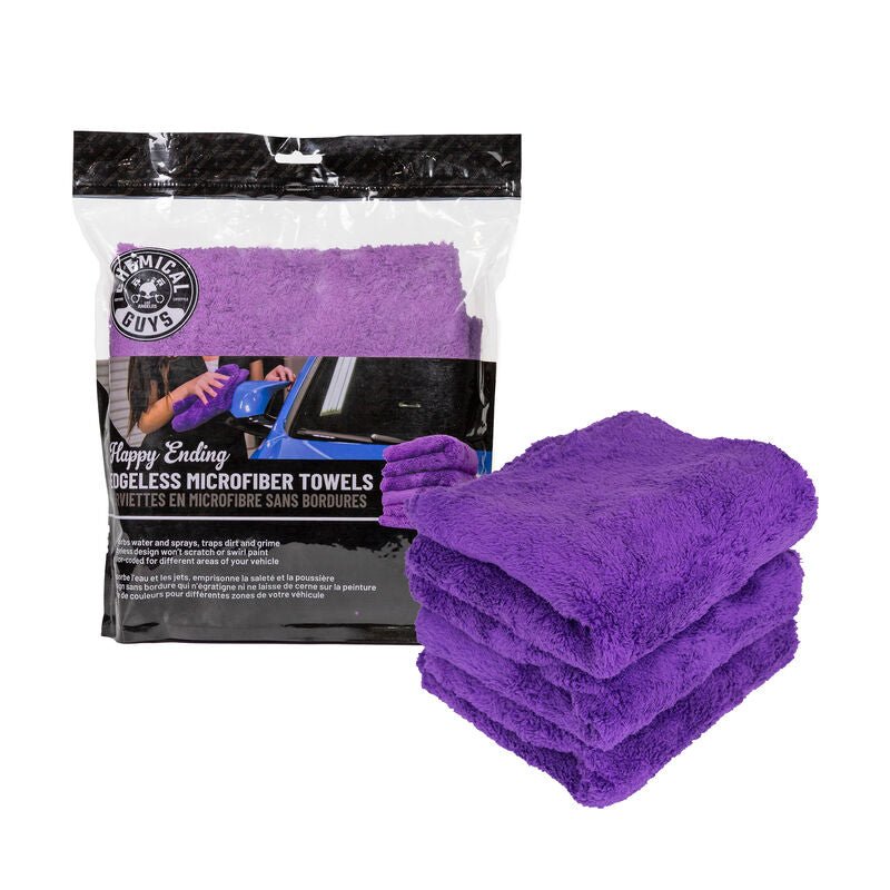 Happy Ending Edgeless Microfiber Towel Purple- (3 Pack) - Filthy Dog Decals