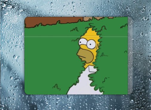 Homer in the Hedge - Filthy Dog Decals